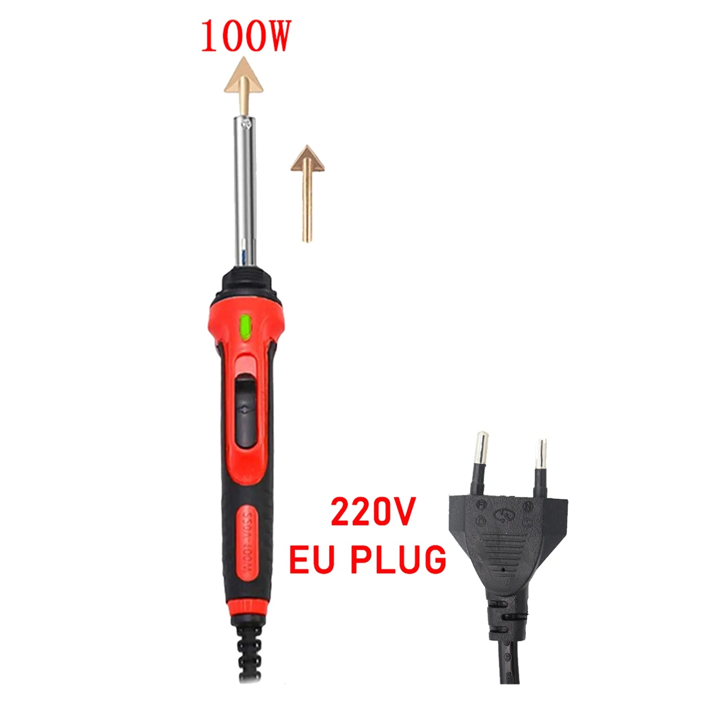 220V Portable Soldering Iron 100W/50W Plastic Soldering Machine Repair Tool Welding Rods Soldering Mesh For Car Bumper Repair
