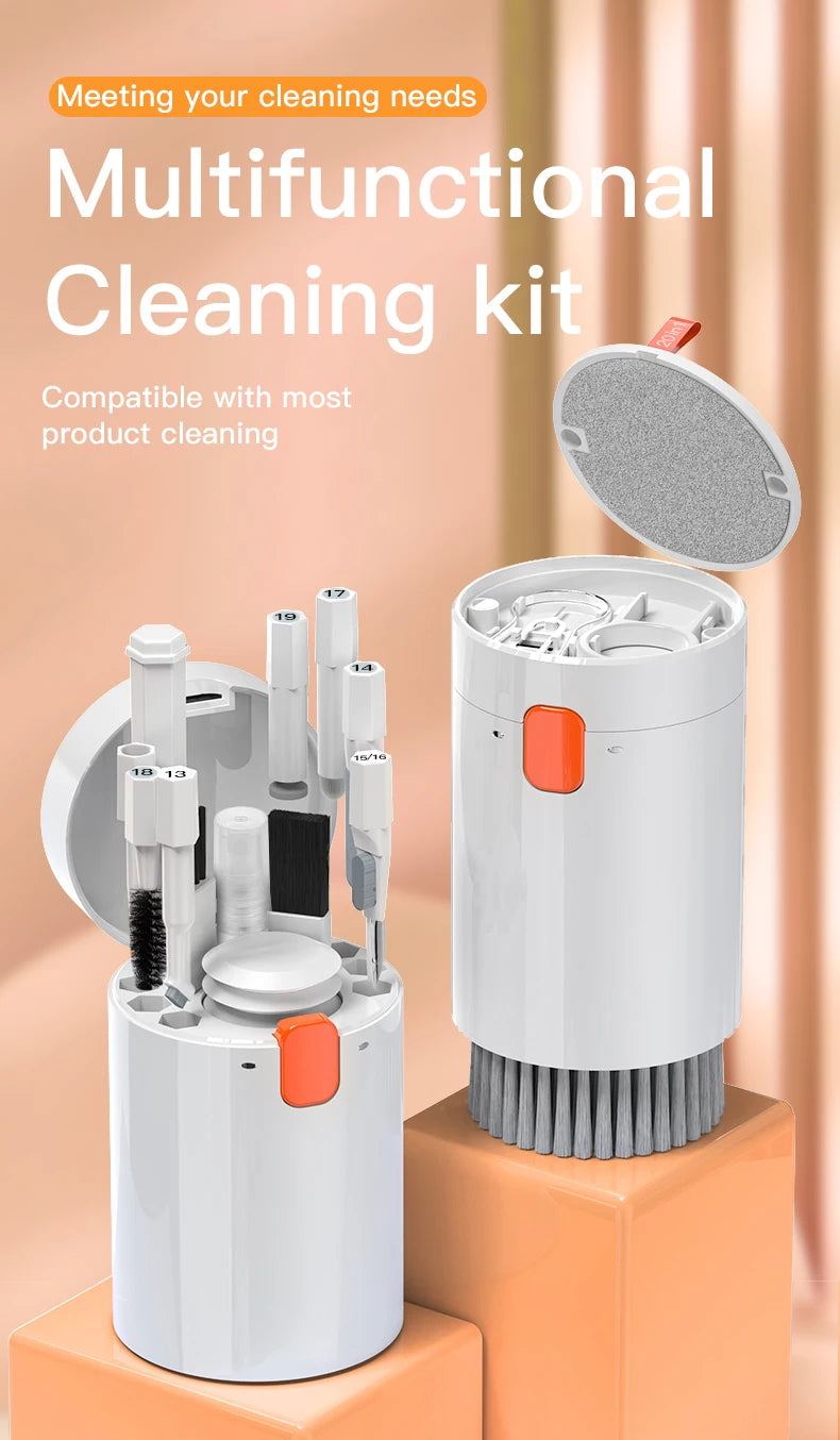 20in1 Digital cleaning kit for iPhone tablet, AirPod screen cleaner, headphone cleaning stick, computer keyboard cleaning brush