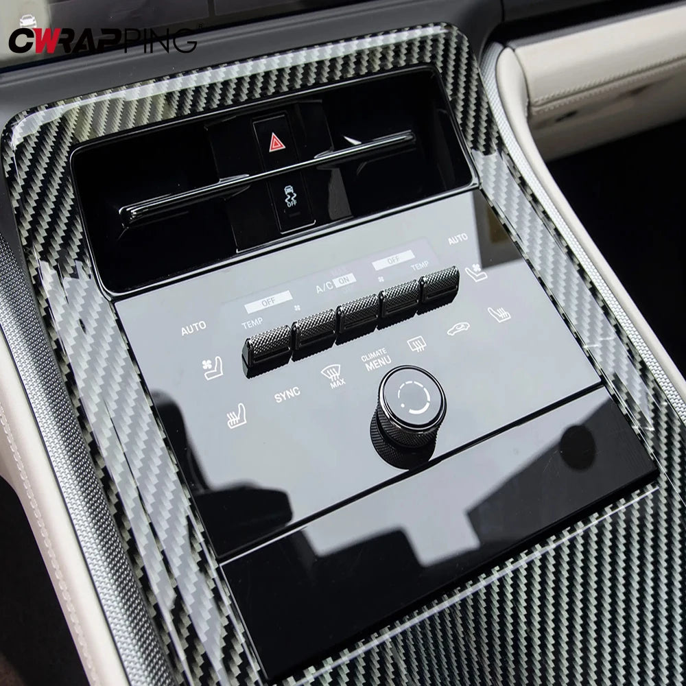 Car Wrap Vinyl Film 2D Glossy Carbon Fiber Sticker Anti-Scratch Black Color Change Film Bubble Free Decal for Car Accessories