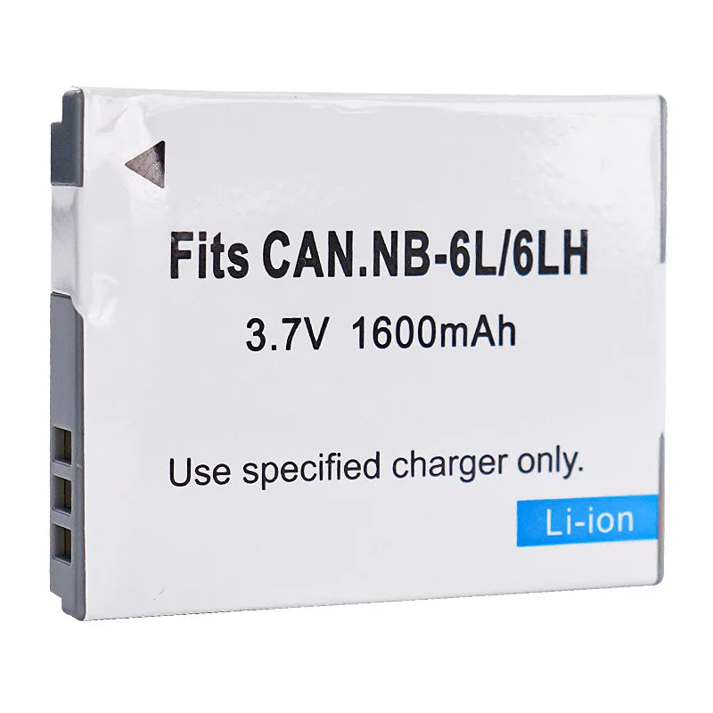 NB-6LH NB-6L 1600mAh Battery For Canon and Charger Powershot SX700 SX710 SX700HS S120 S110 SX170 IS S200 280HS S95 SX530 SX270HS