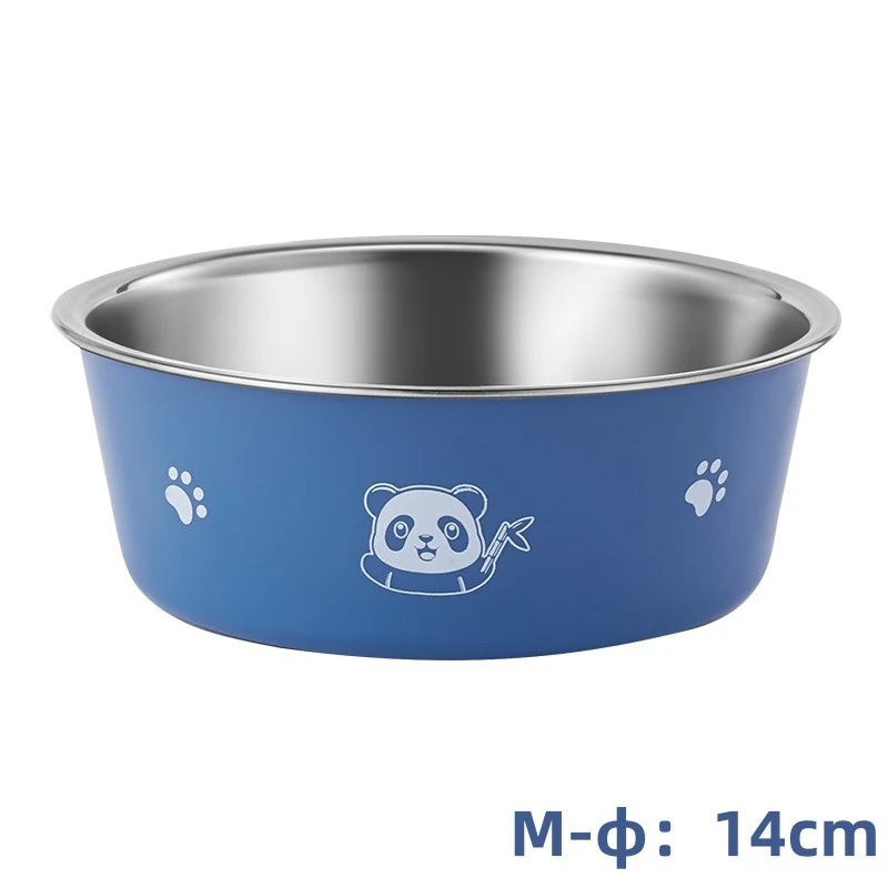 Pet Dog Bowls for Large and Small Dogs Cat Food Water Bowls with Non Slip Rubber Bottom Pet Feeding Bowl Double Wall Insulated