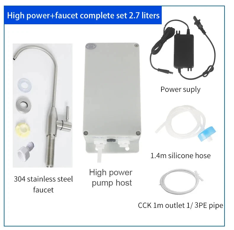 12V Caravan Electric Kitchen Water Pump Faucet Automatic Water Suction Pump 1.5 L 2.7L Faucet Automatic Suction Pump For Galley