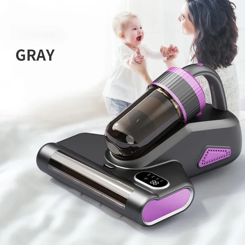 Portable 15Kpa Mite Remover Wireless Handheld Home Ultraviolet Sterilization Powerful Suction Vacuum Cleaner for Sofa Mattresses