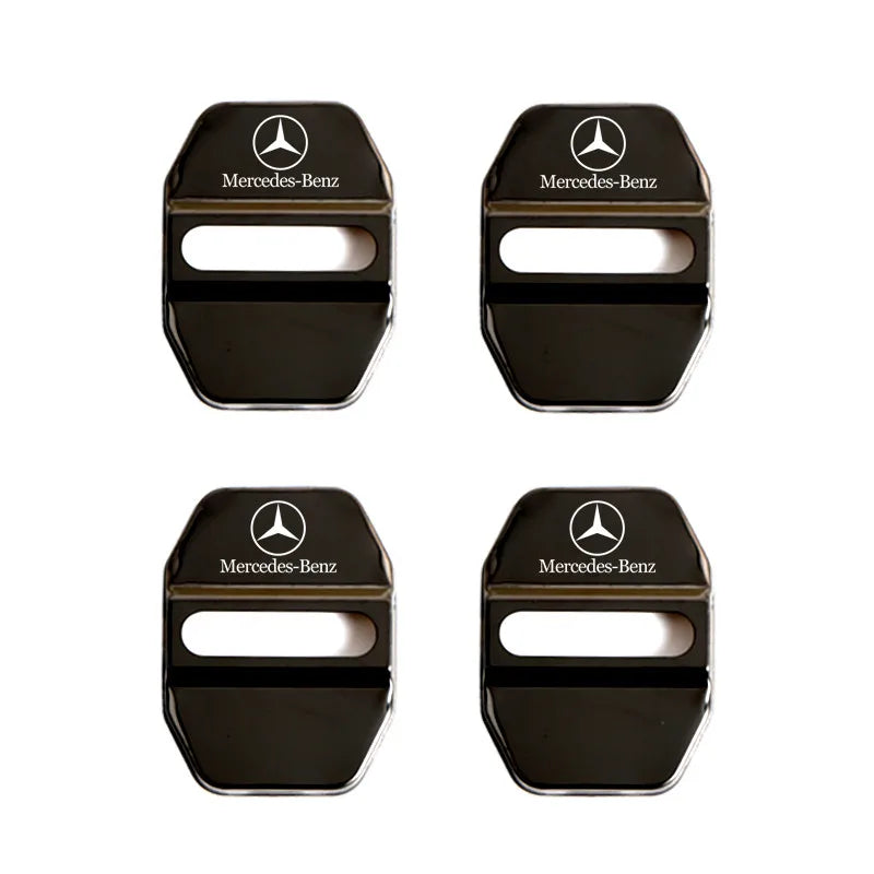 Car Styling Car Door Lock Covers stikcer Case for Mercedes Benz New B/C/E Class A Class C200L GLC GLK CLA GLA Accessories