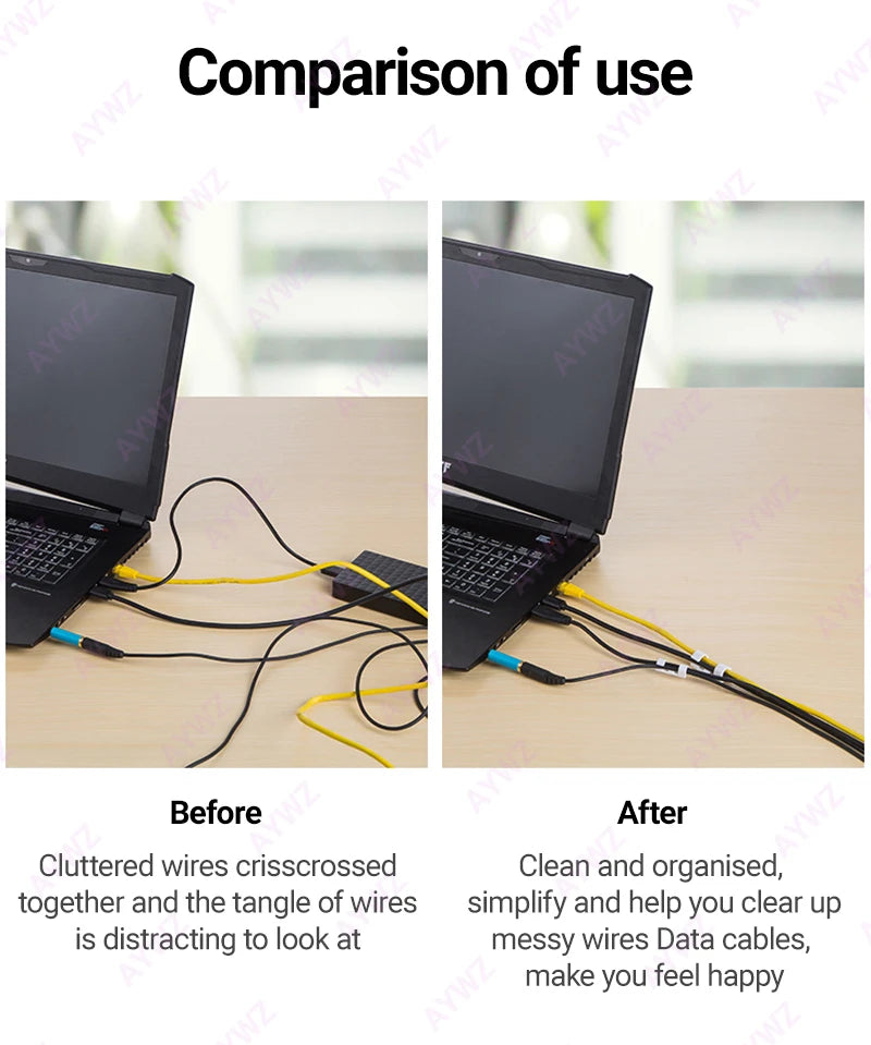 No-punch Cable Manager, Wall Sticker, Traceless Wire Storage, Fixed Self-adhesive Wire Clip, Network Cable Routing Artifact