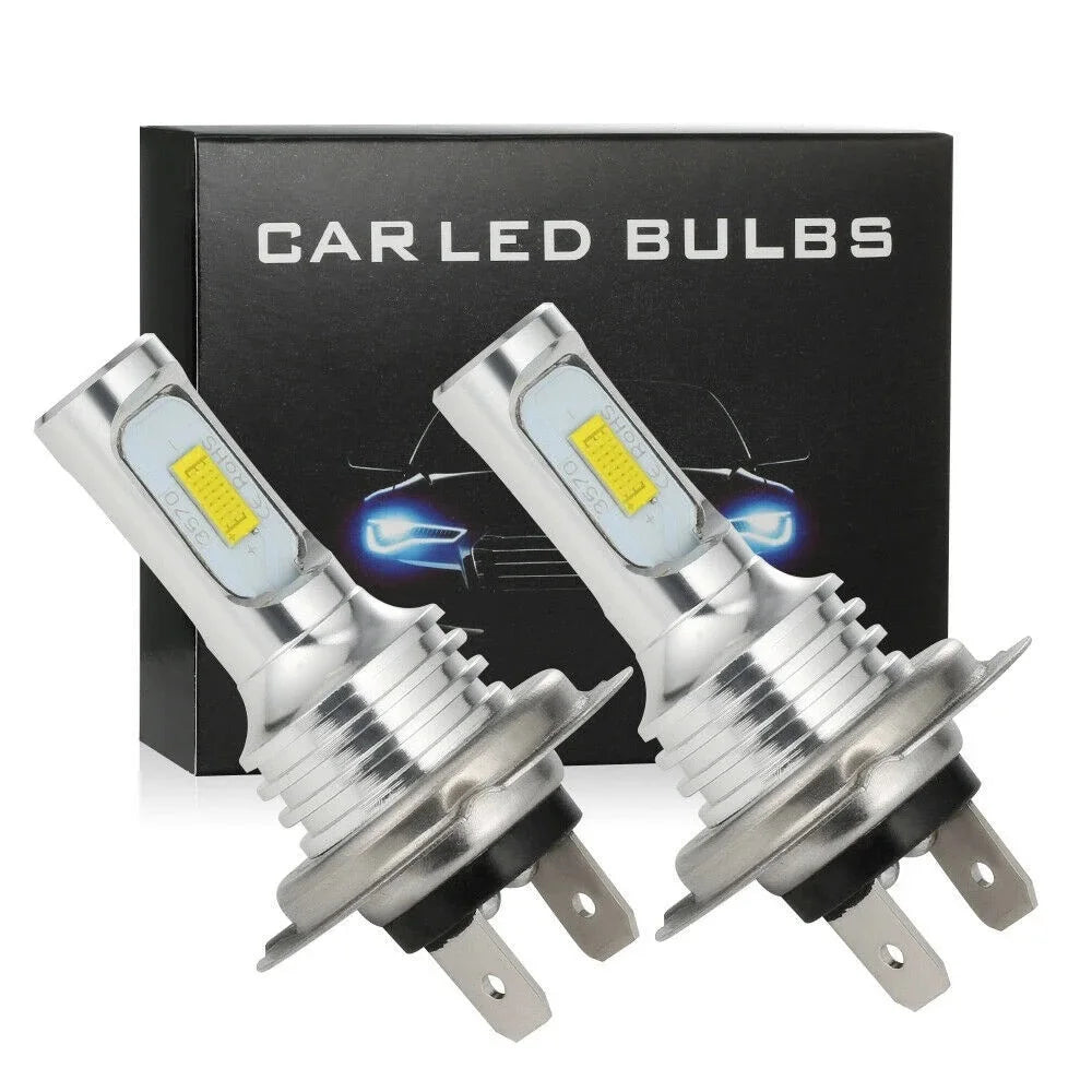 2Pcs H7 LED Headlight Bulb Mini H4 H1 H3 Wireless 80W 20000LM 6500K 4300K CSP Car Headlamp Auto Diode Lamp 12V 24V Automobile