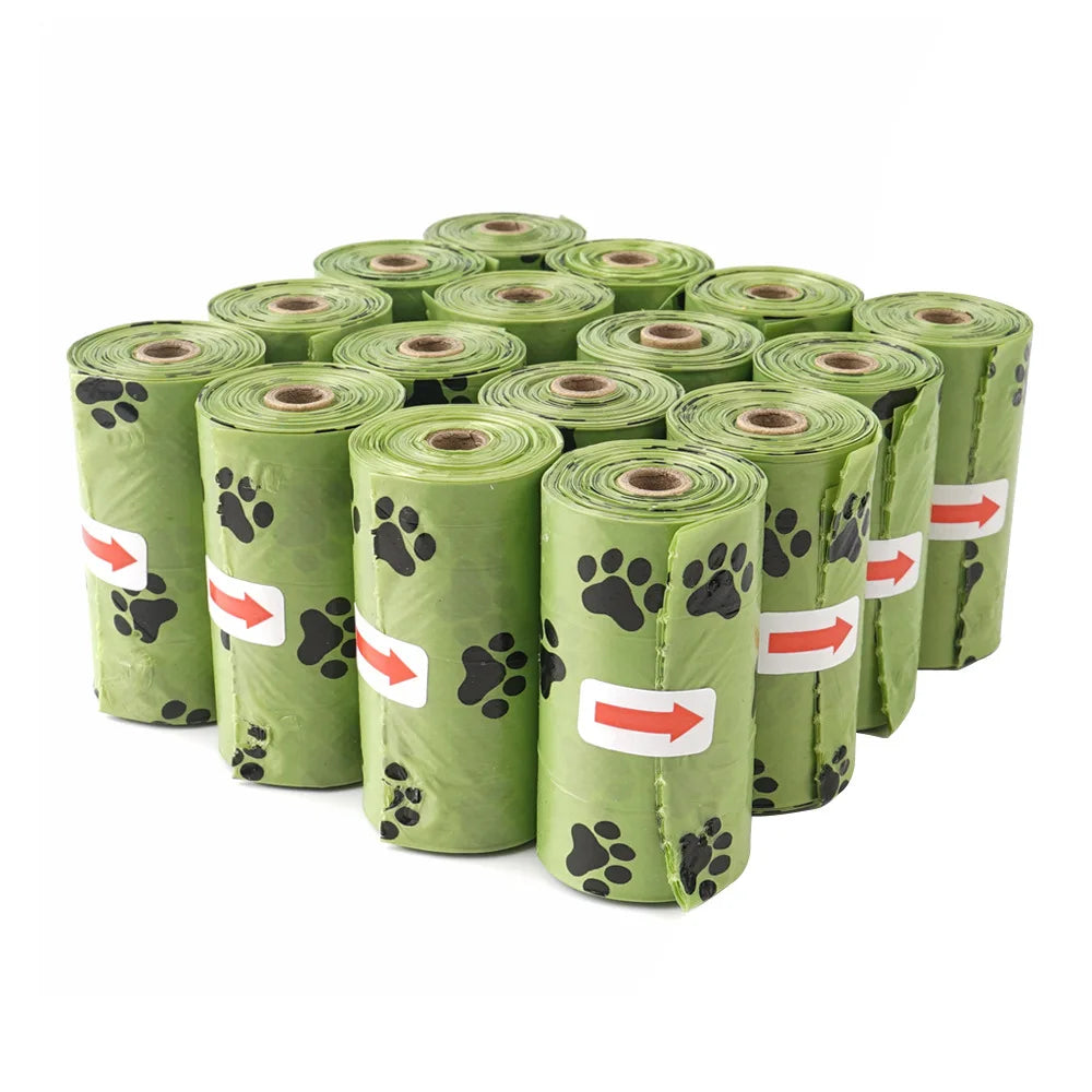 240pcs/16Rolls Thick Dog Poop Bags, Leak Proof Pet Waste Bag For Dog Outdoor Walking
