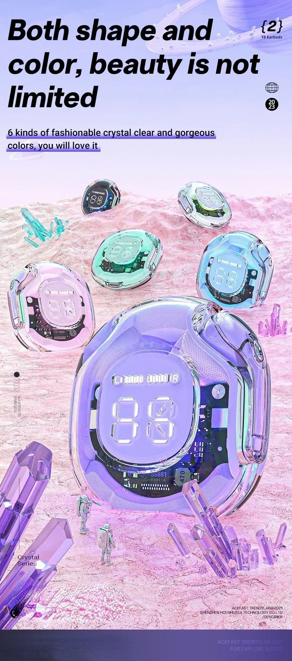 NEW T8 TWS Wireless Earphone Bluetooth 5.3 Headphones Sport Gaming Headsets Noise Reduction Earbuds Bass Touch Control for Phone