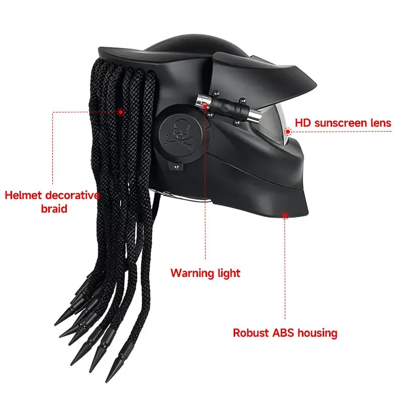 New Model MOTOCROSS HELMET PREDATOR OFF ROAD  DOT CERTIFIED UNISEX MOTORCYCLE S