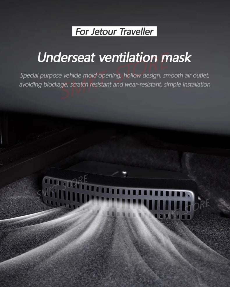 For Chery Jetour Traveller T2 Air Vents Cover Under Seat Outlet Protector Anti-blocking Sand 2023 2024 Interior Car Accessories