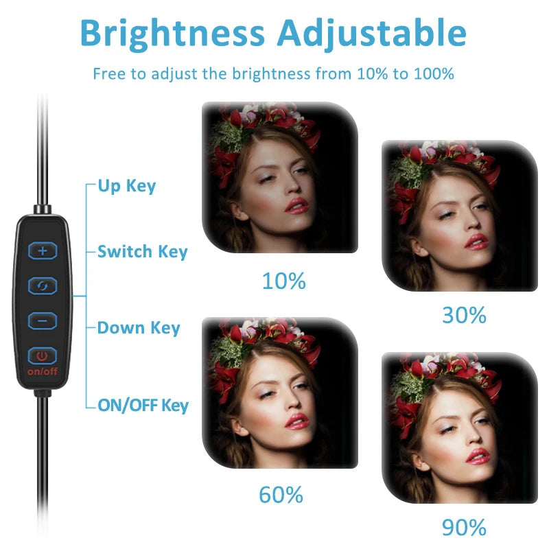 LED Photography Video Light Panel Lighting Photo Studio Lamp Kits For Shoot Live Streaming Youbube With Tripod Stand RGB Filters