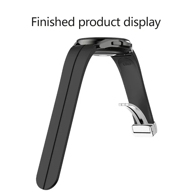 Original Silicone Strap for Samsung Watch 6/5/4 40 44mm 5 Pro 45mm Band Magnetic Buckle Galaxy Watch 4/6Classic 42 43MM 46 47MM