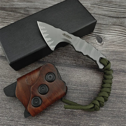 Miller Small Axe D2 Fixed Blade for Outdoor Wilderness Hiking Expedition Survival Hunting Self-Defense Multi-Tool for Men