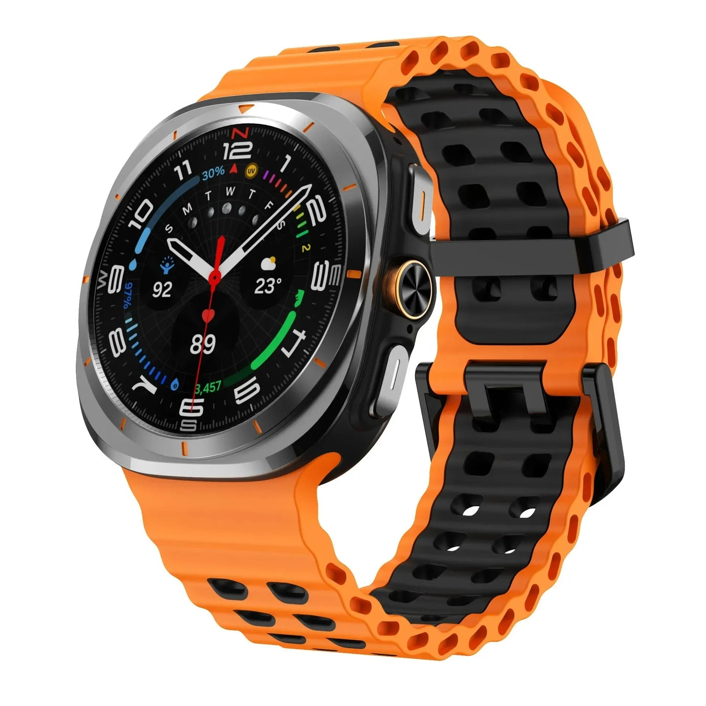 Ocean Strap for Samsung Galaxy Watch Ultra 2025 Sports Silicone Band for Galaxy Watch 8-7 Ultra 47mm Official Original Wristband