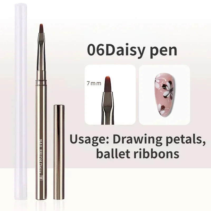 1/2pcs Professionnel Brushes Tools Nail Glue Phototherapy Pen UV Gel Brush Pen Acrylic Nail Art Painting Drawing Brush Manicure