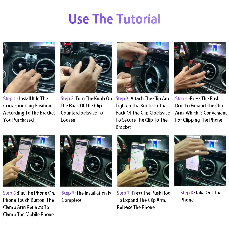 Car Mobile Phone Holder Air Vent Outlet Support GPS Stand Navigation Bracket For Hyundai New SantaFe IX25 IX35 Car Accessories