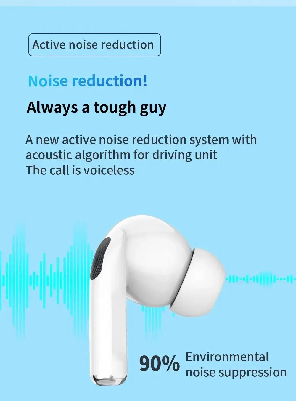 Original Air Pro TWS Max Wireless Bluetooth Earphones In Ear Earbuds Sport Noise Cancelling Headset For Android iPhone Headphone