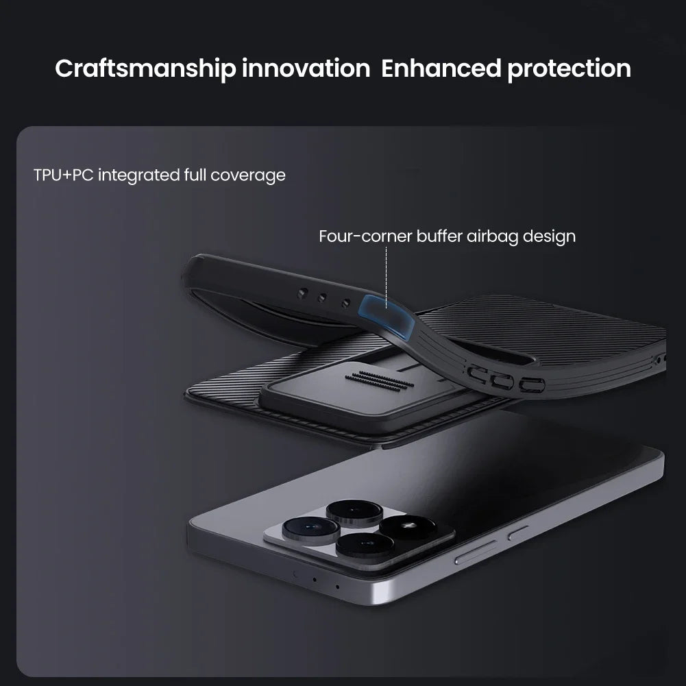 Nillkin for Xiaomi 14 T 14T Pro CamShield Pro Slide Camera Cover Anti-Fingerprint Shockproof Protector Phone 14Tpro Case