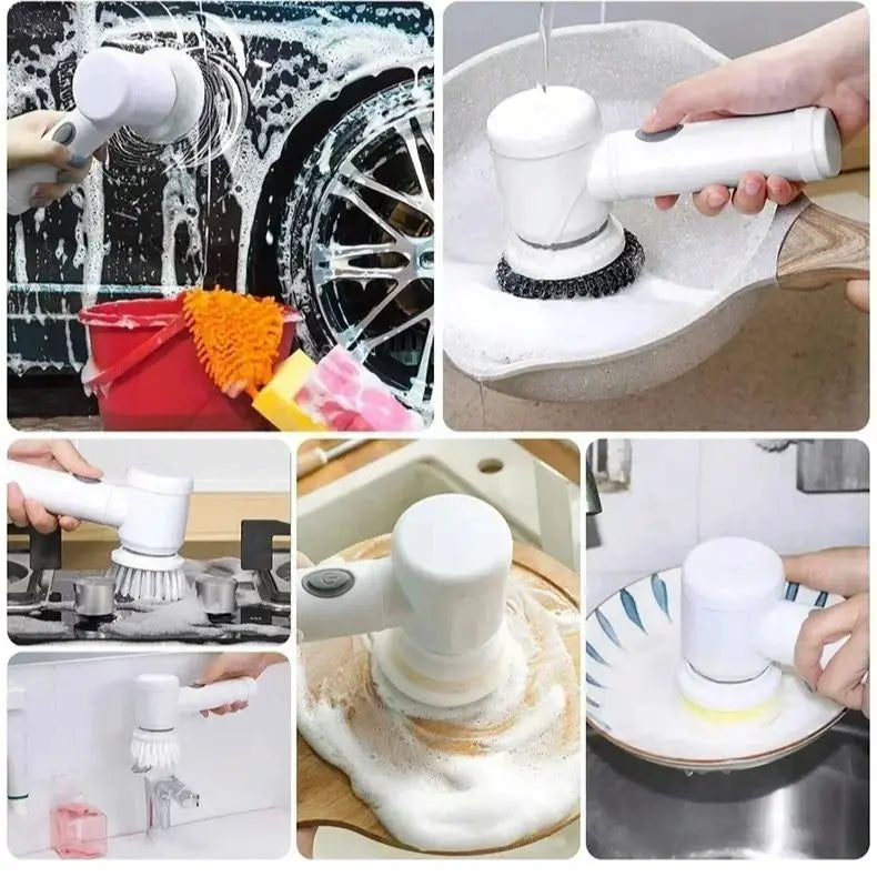 Wireless Electric Cleaning Brush Housework Kitchen Dishwashing Brush Bathtub Tile Professional Cleaning Brush Labor Savin