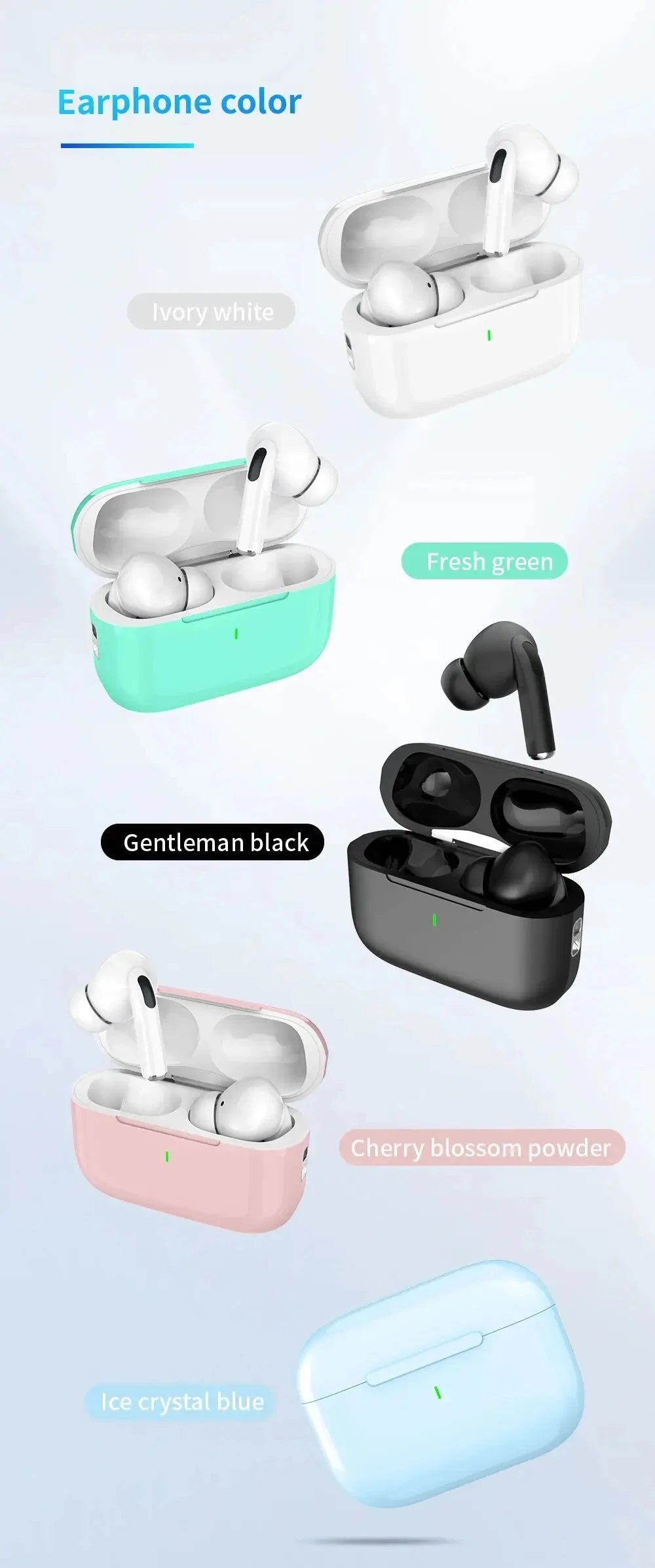 Original Air Pro TWS Max Wireless Bluetooth Earphones In Ear Earbuds Sport Noise Cancelling Headset For Android iPhone Headphone