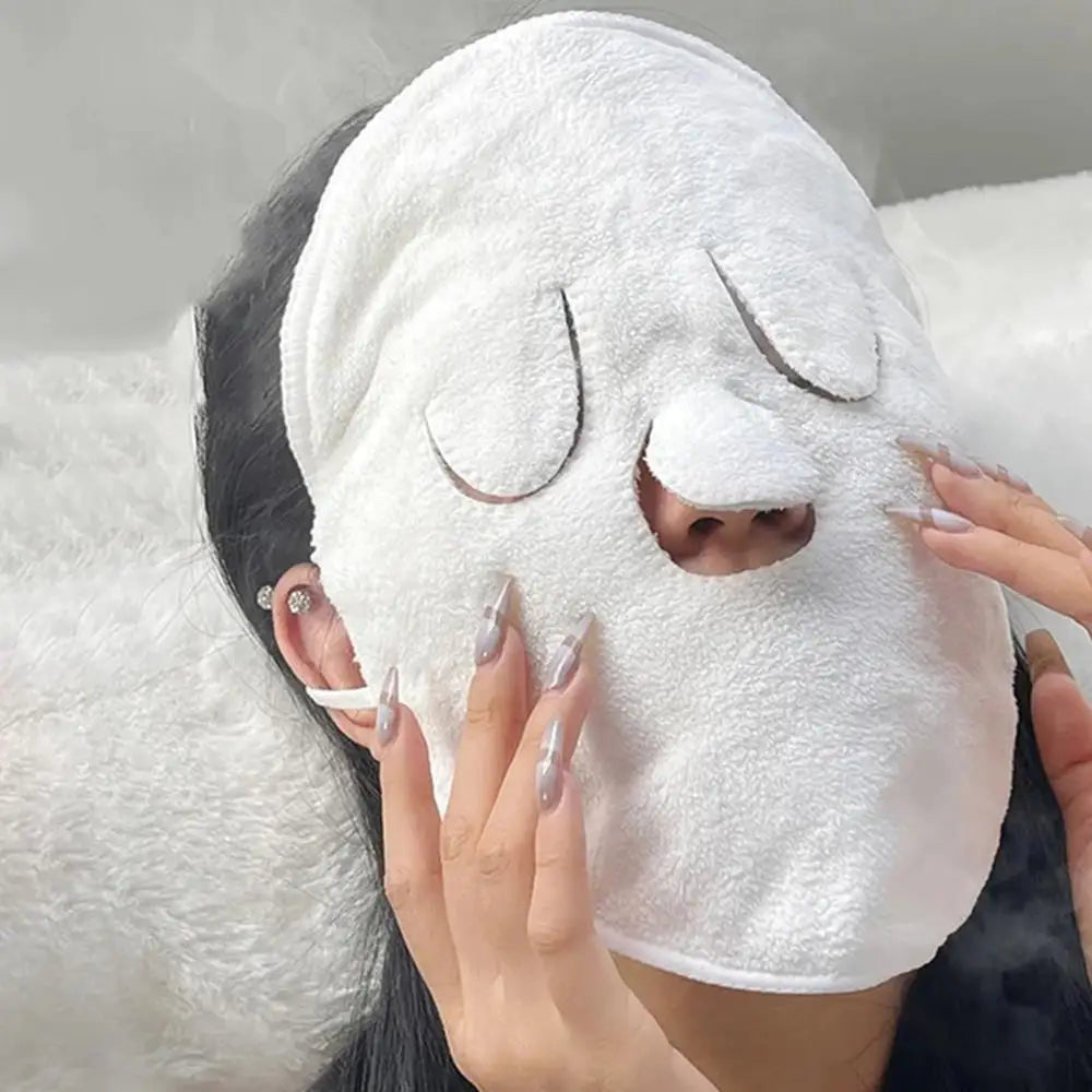 Hot Compress Face Towel Pore Clean Wet Compress Cotton Mask Face Towel Beauty Moisturizing Facial Skin Care Bathroom Supplies