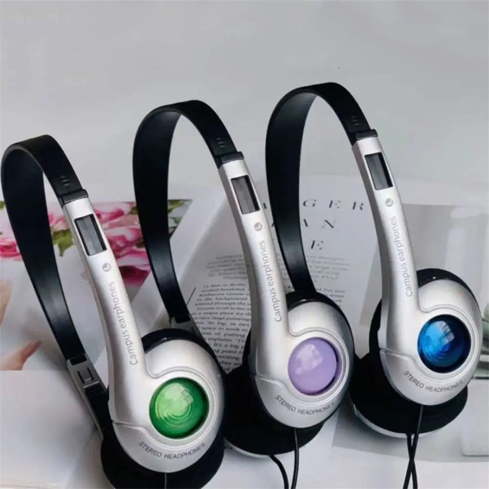 Y2k Personality Retro Headphones Millennium Wind Headset Blue Black Fashion Style Headset Over Ear Earbud 3.5mm Type C Headset