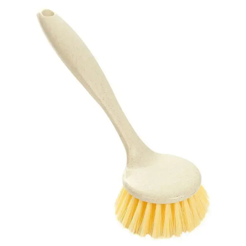1PC/3PCS Pan Brush With Handle Kitchen Household Clean Non-Stick Oil Brush Pan Brush With Long Handle Scrub Dish Brush