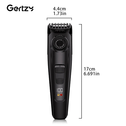 Electric hair clipper kit with digital display, USB rechargeable, multifunctional for home and travel, low voltage operation