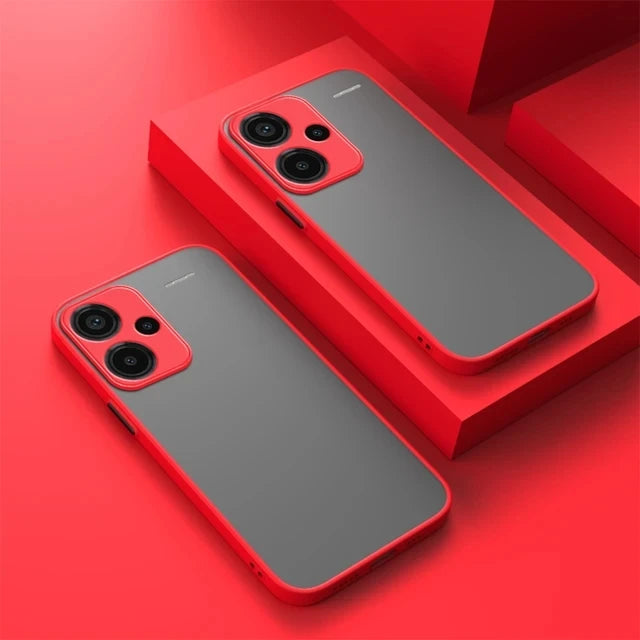 New Shockproof Armor Case For Xiaomi Redmi Note 13 Pro+ 5G Soft TPU Bumper Clear Hard PC Cover Caque Redmi Note13 Pro 4G 5G