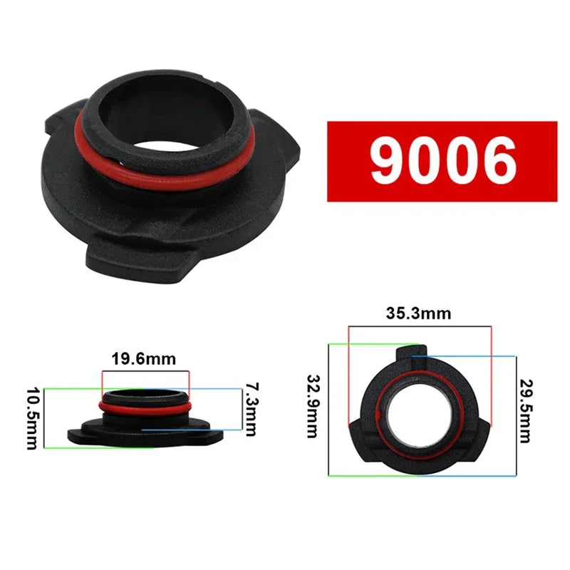 1Pcs Car LED Headlight Bulb Base Adapter Socket Holder 9006-HB4/9005-HB3/H11/H7/H4/H3/H1 Head Lamp Retainer Holder Clips