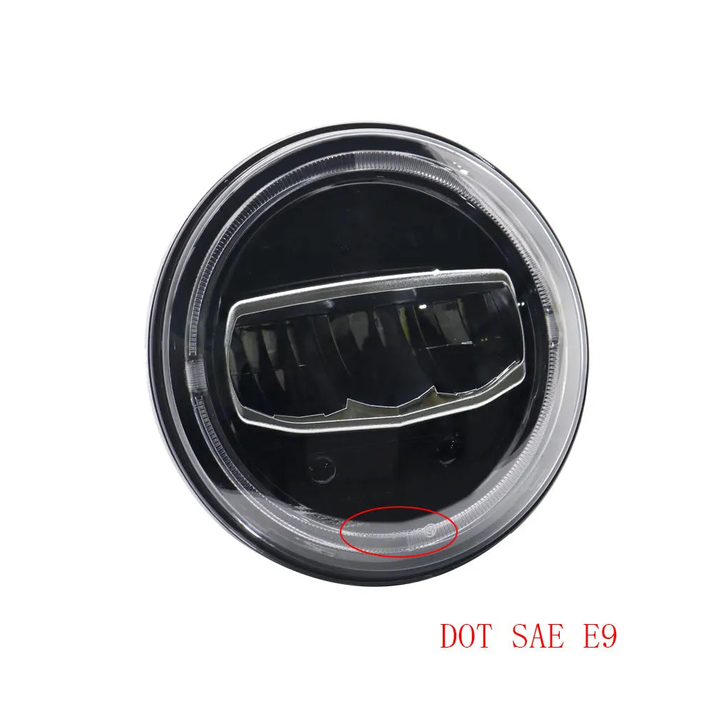 Car Motorcycle 7 Inch Led Headlight DRL Halo Amber Turn Light For Jeep Wrangler JK TJ CJ LJ Lada Defender Suzuki Hummer Headlamp