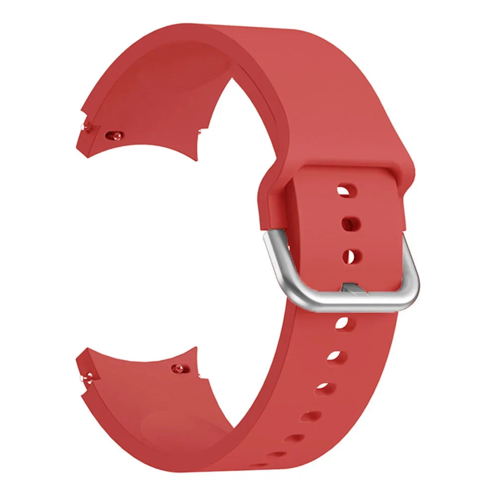 Original Silicone Band for Samsung Galaxy Watch 7 6 5 4 40mm/44mm 5Pro No Gap Bracelet Galaxy Watch 6/4 Classic 46mm 47mm Strap