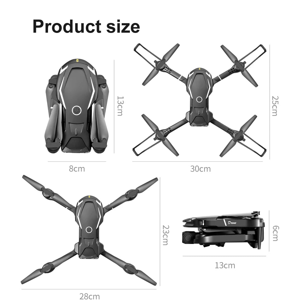 New V88 Mini Drone 4K HD Dual Camera 5G GPS Obstacle Avoidance Photography Optical Flow Foldable Quadcopter Toy UAV