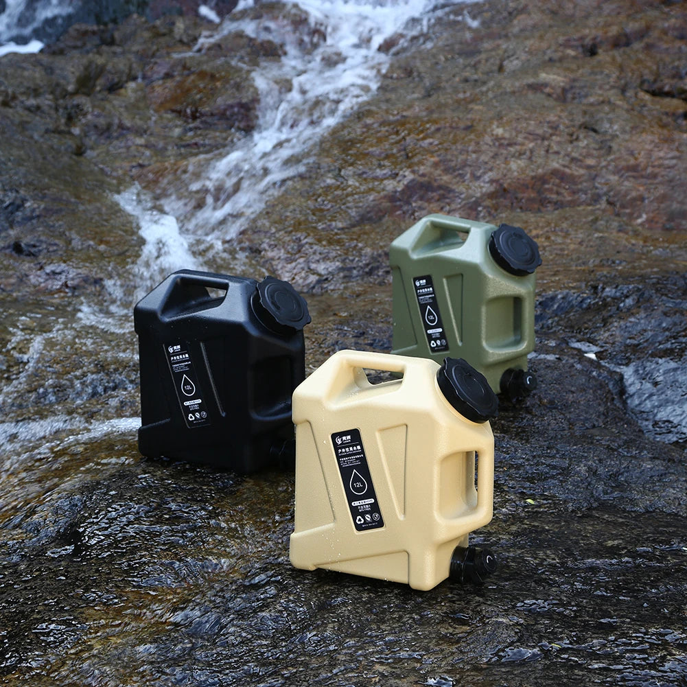 12/11L Emergency Water Can Water Storage Container Portable Large Capacity Outdoor Hiking Accessories Camping Tourism