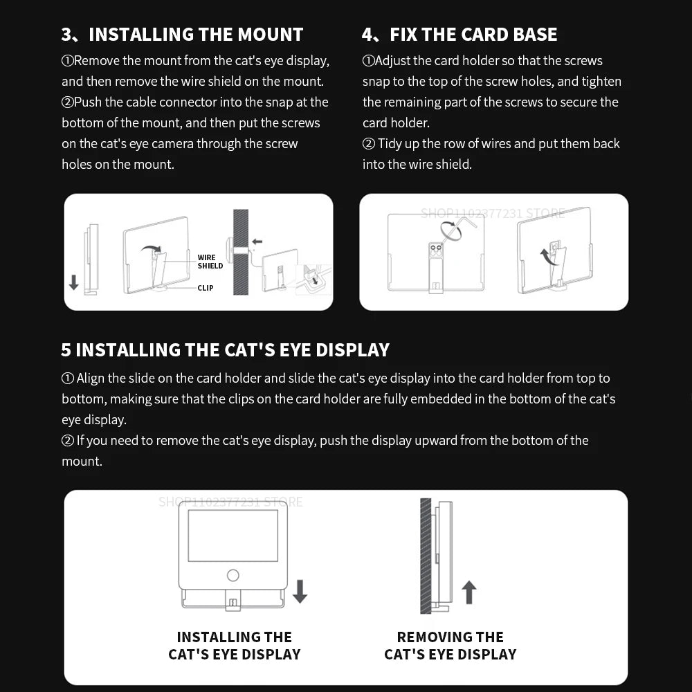 Xiaomi Smart Cat Eye 2 HDR 5-Inch 720P Screen 3MP HD Camera 180° Wide Angle Lens 940nm Infrared Night Vision Intercom Doorbell