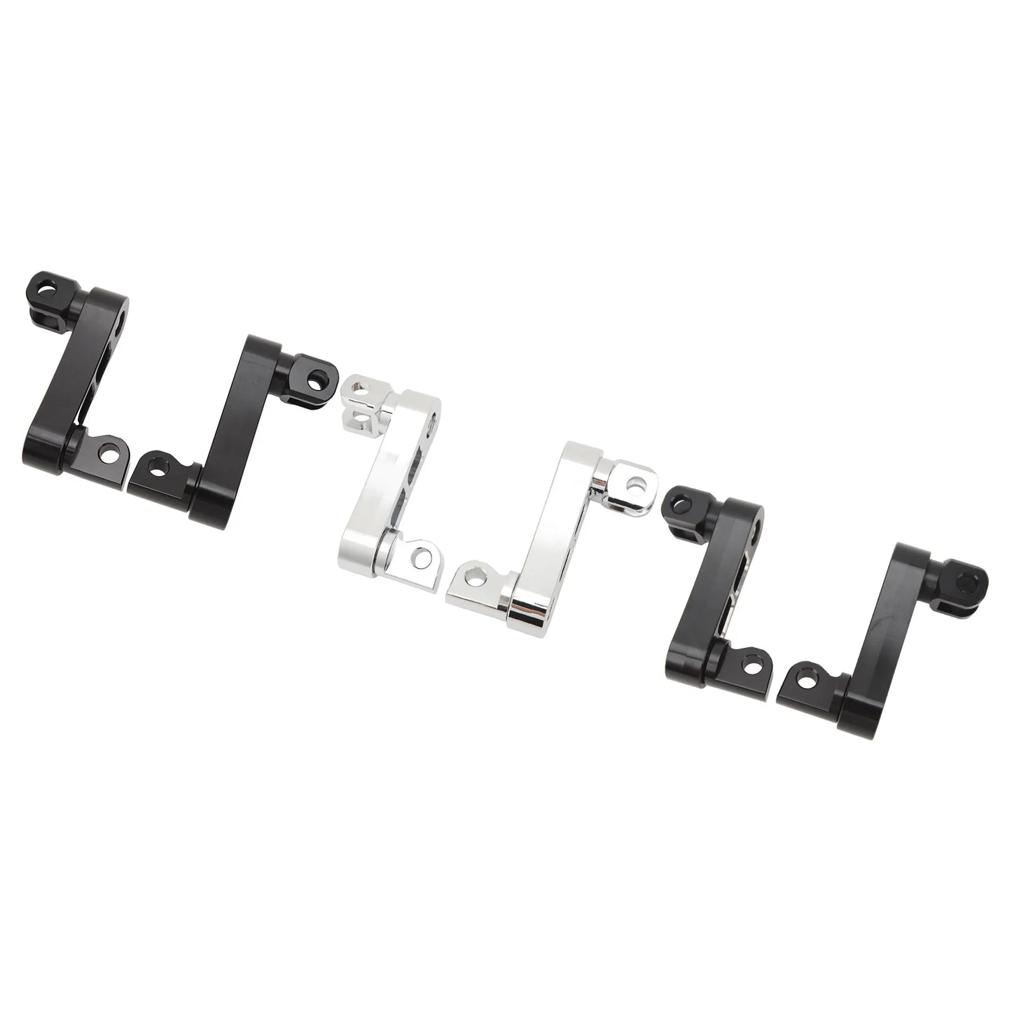 Motorcycle Foot Peg Highway Bracket 360° Adjustable Rugged Foot Peg Extension Bracket for Touring Foot Peg Extension Bracket