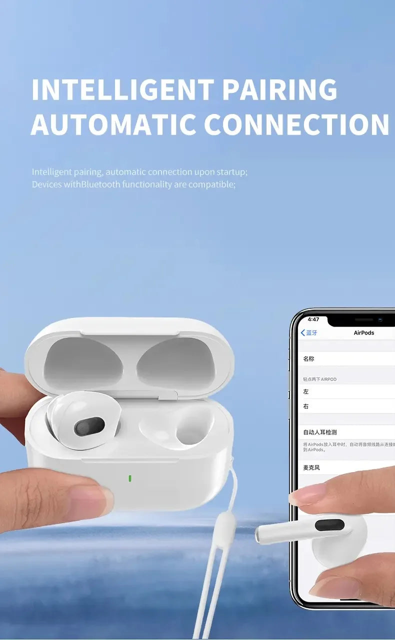 Original AIR ANC Noise Reduction Bluetooth Earphones Microphone wireless earbuds TWS Long battery life Pod Spatial Audio PRO