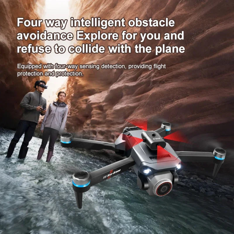 New K6 MAX LCD Screen Drone 8k Profesional HD Camera Brushless Obstacle Avoidance Photography Foldable Quadcopter Toys Gifts