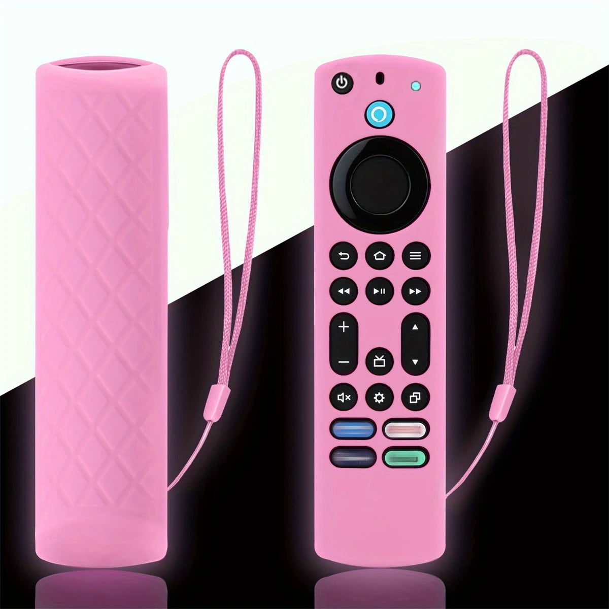 Silicone Remote Case Glow in The Dark for Firetv 4K Max (2nd)/Insignia/Pioneer/Omni (QLED) Series with Lanyard, Lightweight Ant
