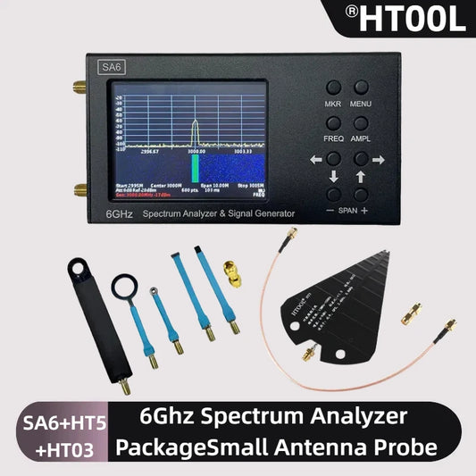 SA6 High-performance, portable spectrum analyzer and signal source for field testing and wireless device debugging