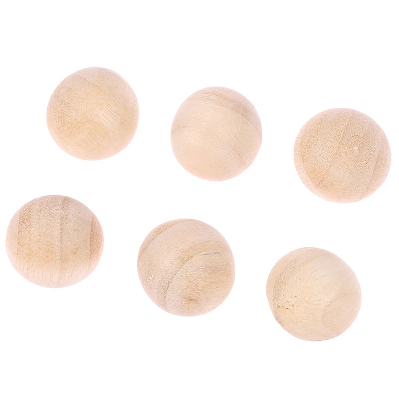 100Pcs Natural Health Camphor Wood Balls Pest Control Organic Cedar Wood Ball for Clothes Storage Closets Drawers