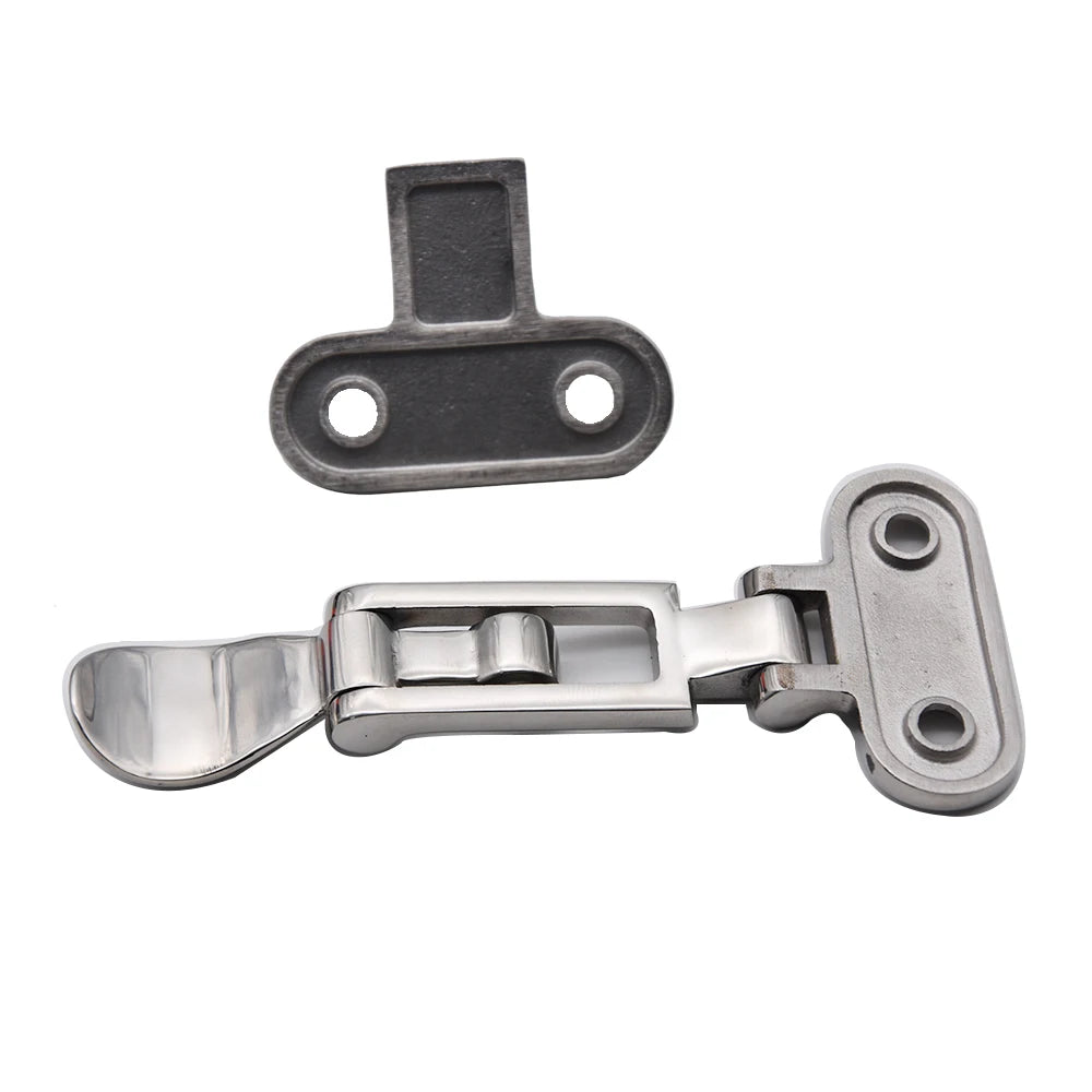 1pc Marine Boat Stainless Deck Lock Down Clamp Deck Hasp Locker Anti-Rattle Latch Fastener marine hardware laundry chute gate
