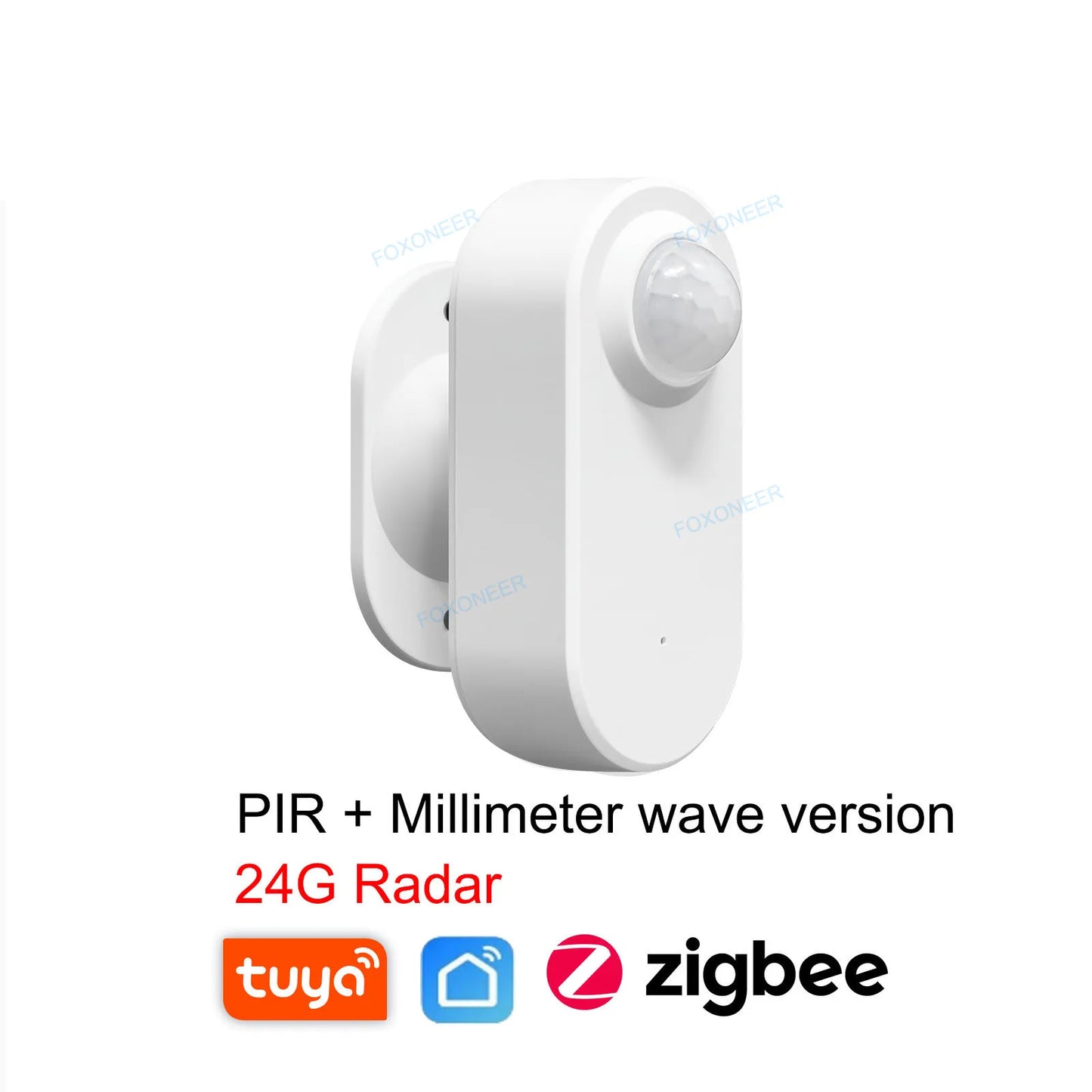 Tuya Zigbee Human Presence Detector,Luminance/Distance Detection, Smart PIR Motion Sensor Support Zigbee 2mqtt Home Assistant