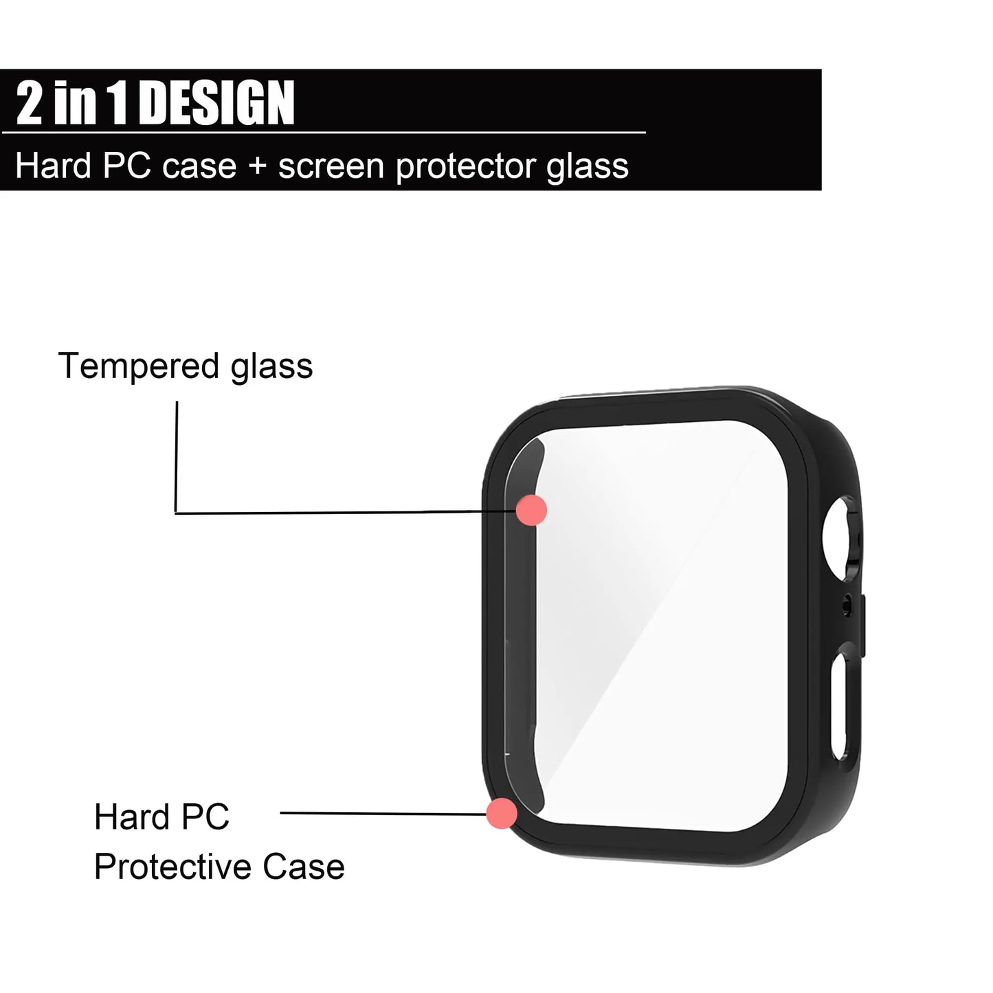 Glass+Case For Huawei Watch Fit 3 4 All-Around Screen Protector Hard PC Bumper Tempered Glass Watch Case Huawei Watch Fit 4 Pro