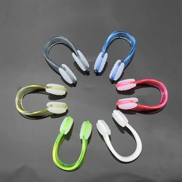 Swimming nose clip earplug set silicone environmentally friendly nose clip earplugs children adult beginners swimming supplies
