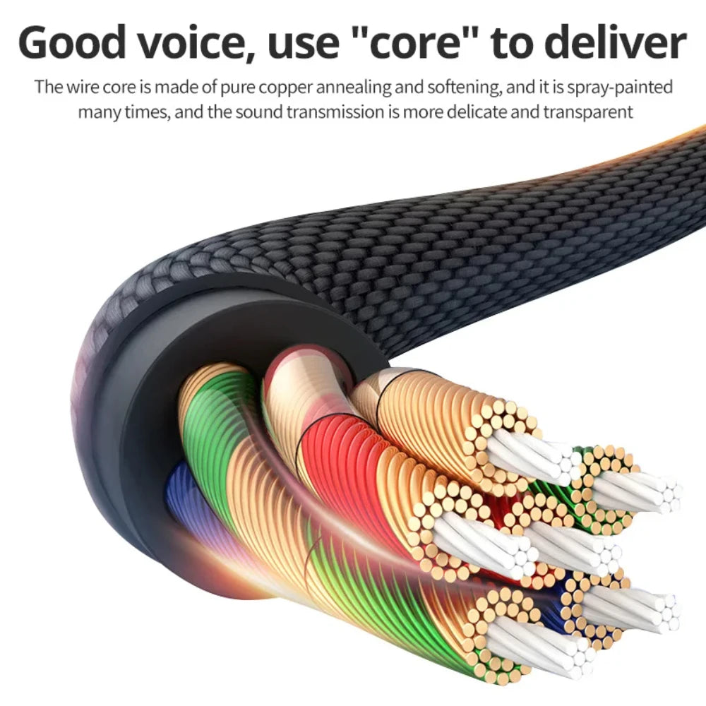 NNBILI HiFi USB Type C To 3.5 Jack Earphone Adapter USB-C 3 5mm Audio Cable Converter For IPhone 15 Series Samsung Galaxy Huawei
