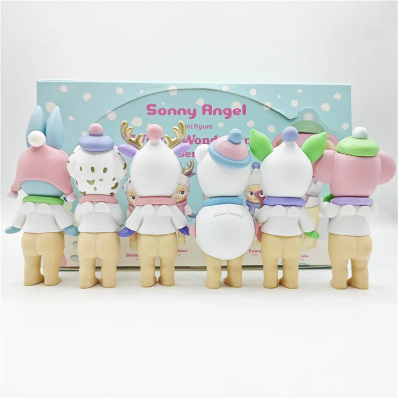 New Sonny Angel Blind Box Winter Wonderland Series Mini Anime Figures Ornaments Dolls Fans Children Christmas Birthday Gift