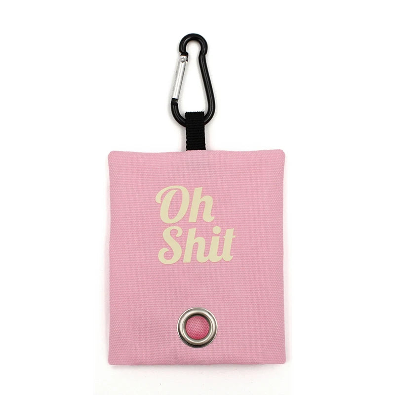 Pet Supplies Canvas Waste Bags Poop Bag Dispenser Portable Pet Poop Bag Holder Outdoor Puppy Kitten Litter Pickup Organizer