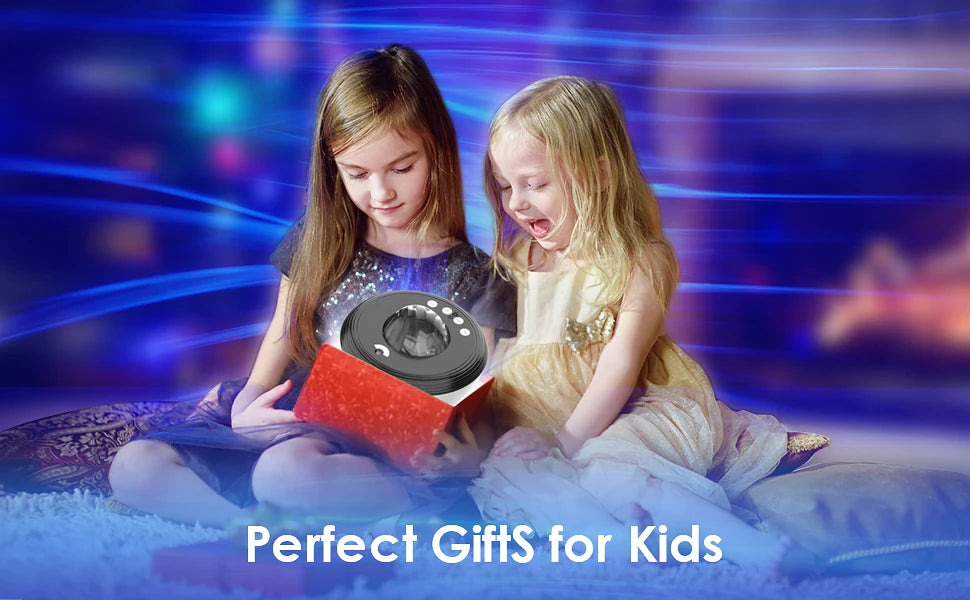 Star Projector LED Aurora Projector Bluetooth Speaker Night Light White Noise Galaxy Projector For Bedroom Kids Decoration Home