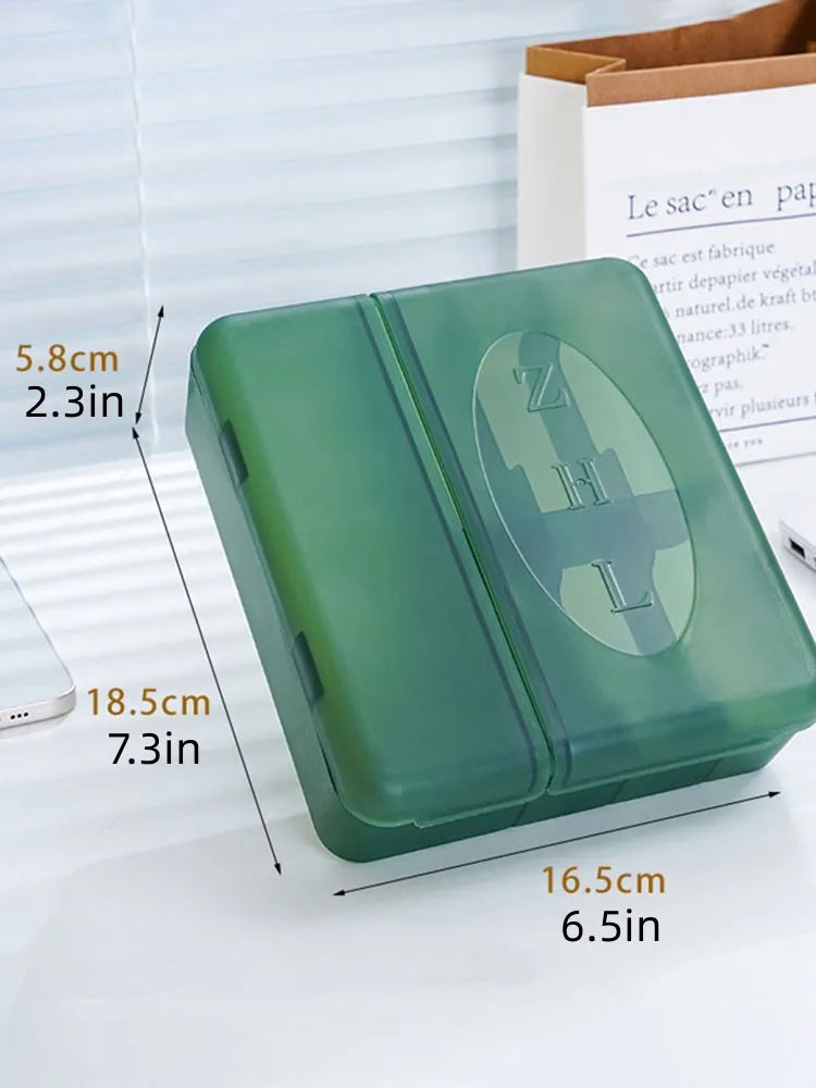 Large Storage Box for Chargers, Cables, Adapters and Accessories with Customizable Dividers, Charger and Cable Storage Box
